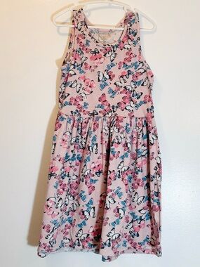 West Coast Collection Girls Butterfly Racerback Skater Dress 7/8 Summer AOP Cami